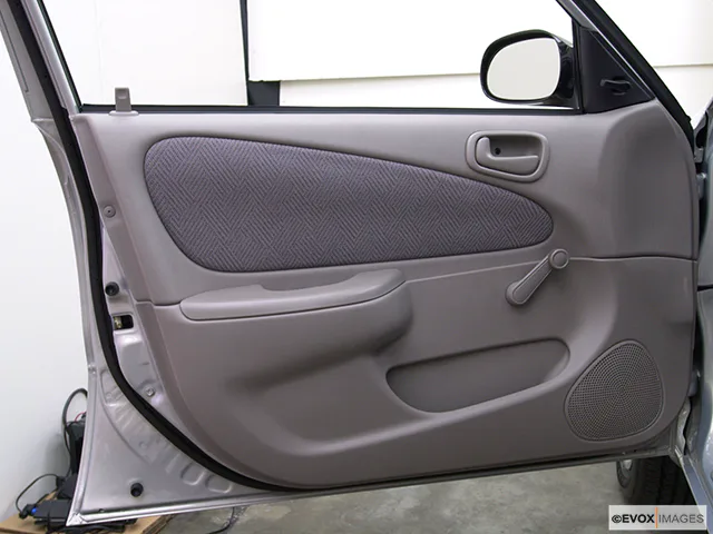 2001 Chevrolet Prizm Inside of driver's side open door, window open