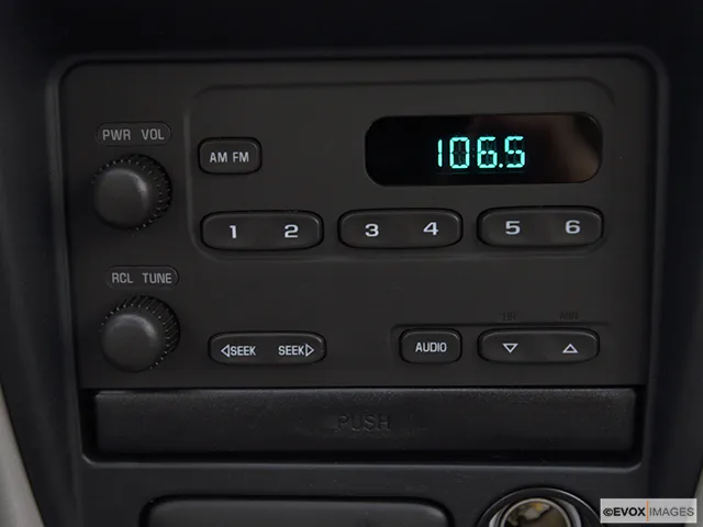 2001 Chevrolet Prizm Closeup of radio head unit