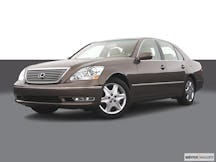 2005 Lexus LS 430 Front angle view, low wide perspective