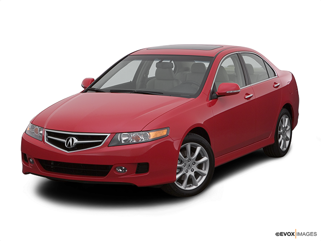 2007 Acura TSX in Red - Engine Stock Photo - Alamy