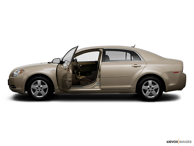New Left Side Mirror Glass For 2008-2012 Chevy Malibu LS LT - Flat, Gray, Self-Adhesive