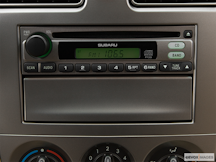2008 Subaru Forester Closeup of radio head unit