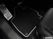 2010 Audi TTS Front center console with closed lid, from driver's side looking down