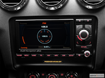 2010 Audi TTS Closeup of radio head unit