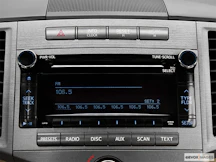 2010 Toyota Venza Closeup of radio head unit