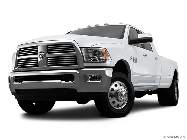 2012 Ram 3500 Front angle view, low wide perspective