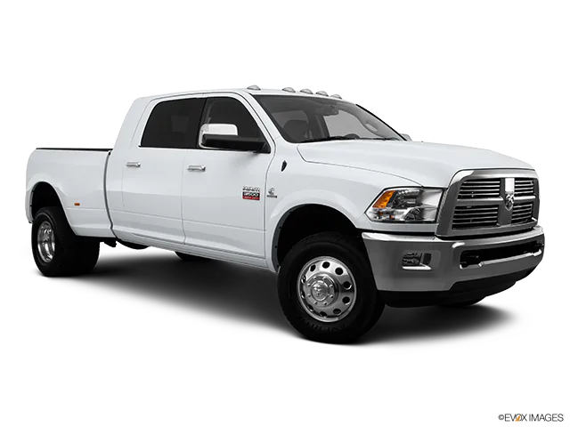 2012 Ram 3500 Front passenger 3/4 w/ wheels turned