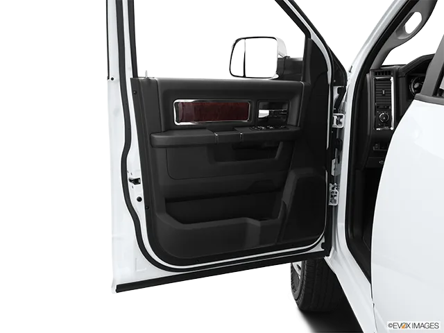 2012 Ram 3500 Inside of driver's side open door, window open