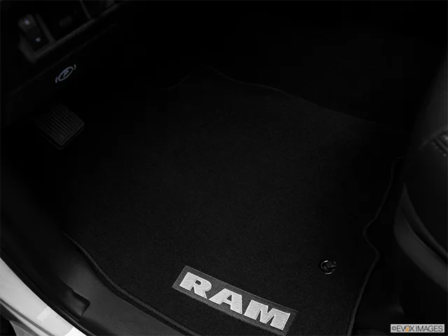 2012 Ram 3500 Driver's floor mat and pedals. Mid-seat level from outside looking in