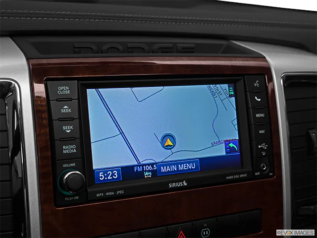 2012 Ram 3500 Driver position view of navigation system