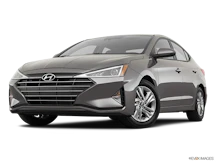 2019 Hyundai ELANTRA Front angle view, low wide perspective